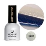 Mosaic Glitter Top Gel Spark pealisgeel (Opal) 15 ml